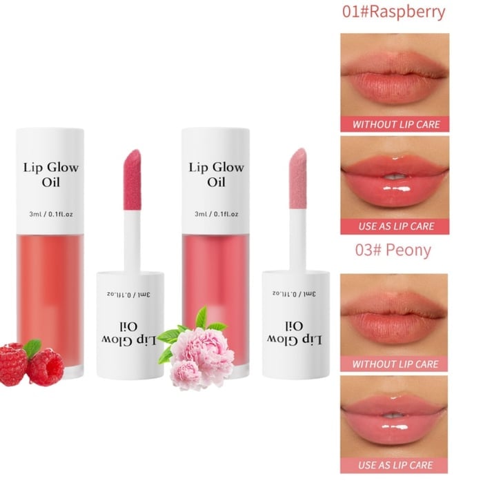 ⏳2026 NEW YEAR BUY MORE SAVE MORE✨ONLY ￡9.99!!!💋Tinted Lip Glow Oil - For Lush, Hydrated Lips with a Natural Glow! 💖-18