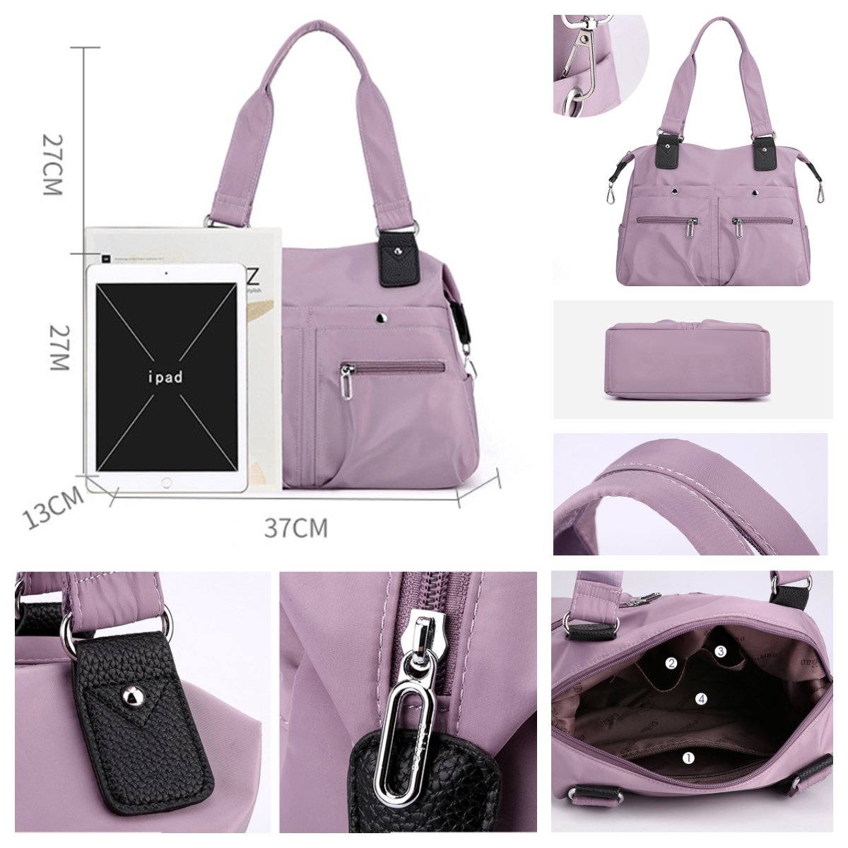 🌷Limited Time 52% OFF💞Large Capacity Waterproof Multi Pocket Shoulder Bag-2