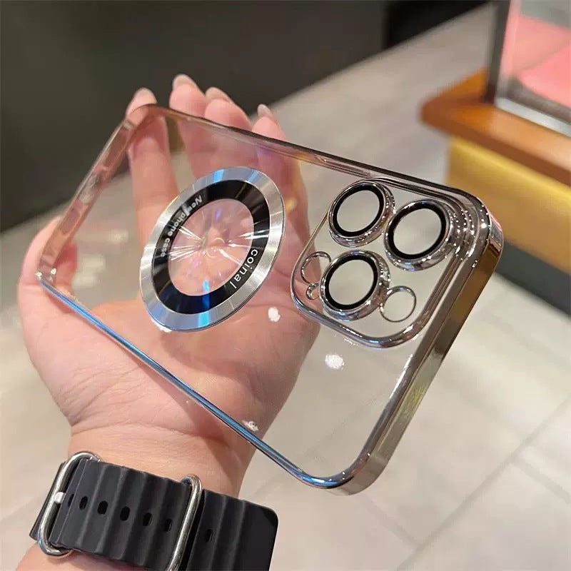 Transparent Magnetic Case For iPhone-1