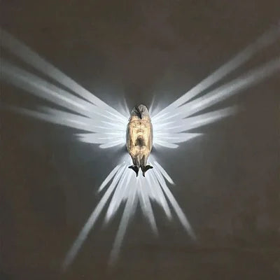 LED Wall Light with 3D Animals - Bald Eagle & Night Owl