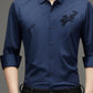 🎁Exquisite Gift💘Men's Velvet Thickened Seamless Flocking Shirt（48% OFF）-4