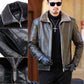❄️Winter Specials❄️ Men's Faux Fur Lined PU Leather Warm Jacket-5