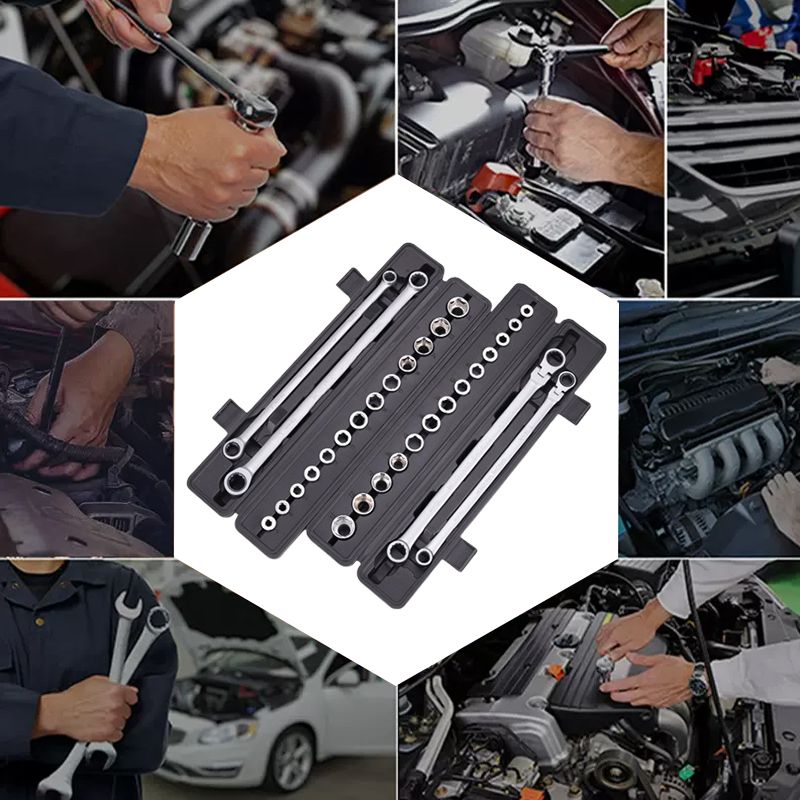 15pcs Adjustable Ratchet Wrench Kit（50%OFF）-6