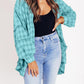 🔥Hot Sale 68% OFF🔥🏆Women's Mineral Washed Button Down Plaid Shirt-11
