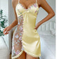 🔥2025 HOT SALE🔥 FLORAL LACE OPEN BACK SATIN NIGHTGOWN🤩-16