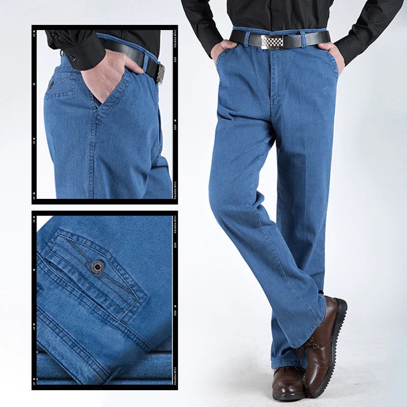 🔥Hot Sales - 47% OFF🔥Men's High Waist Straight Cut Jeans-9