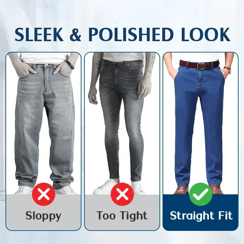 🔥Hot Sales - 47% OFF🔥Men's High Waist Straight Cut Jeans-1