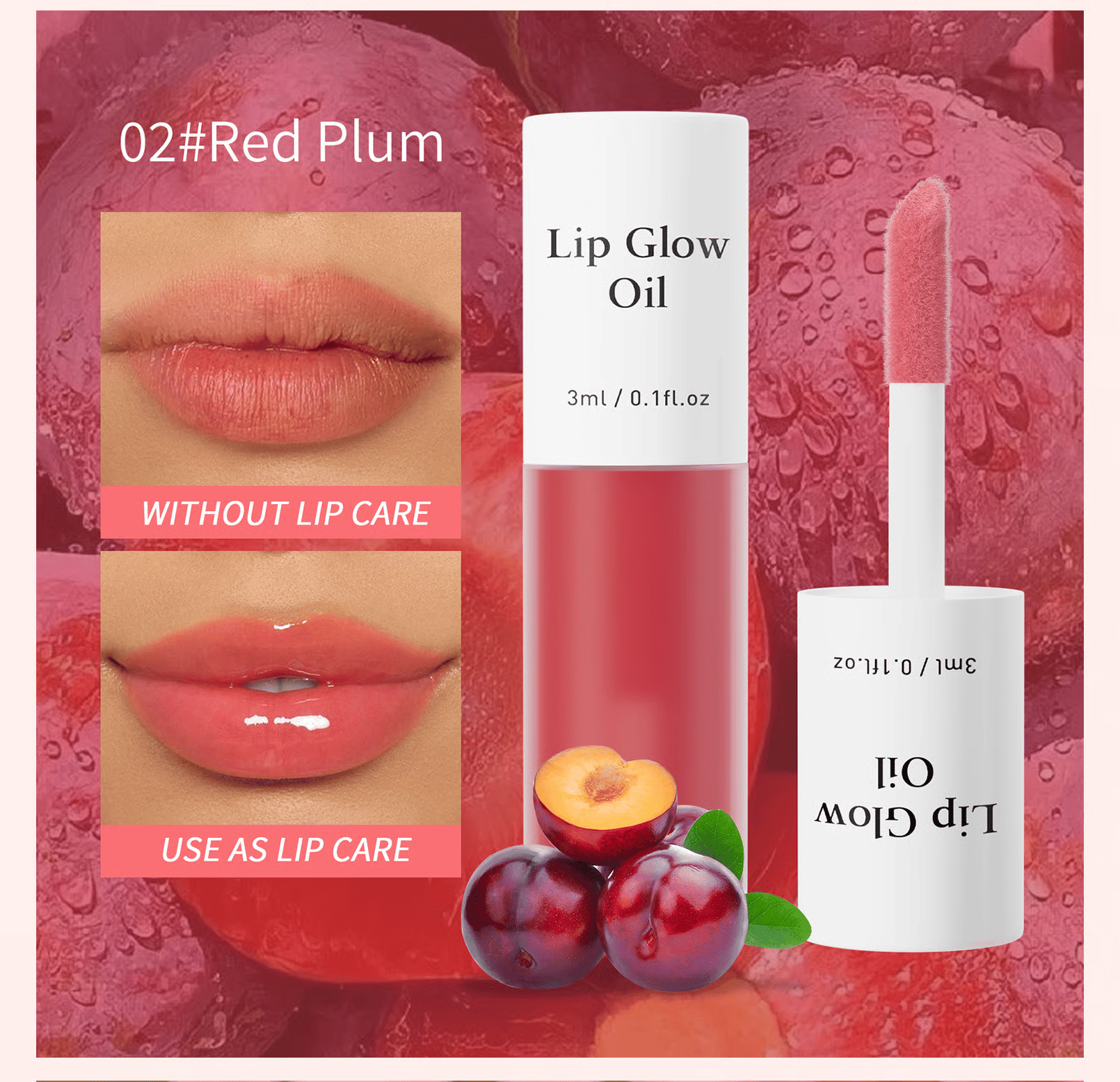 ⏳2026 NEW YEAR BUY MORE SAVE MORE✨ONLY ￡9.99!!!💋Tinted Lip Glow Oil - For Lush, Hydrated Lips with a Natural Glow! 💖-9