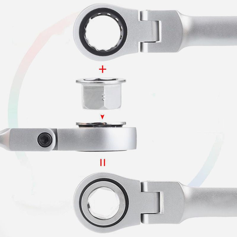 15pcs Adjustable Ratchet Wrench Kit（50%OFF）-3