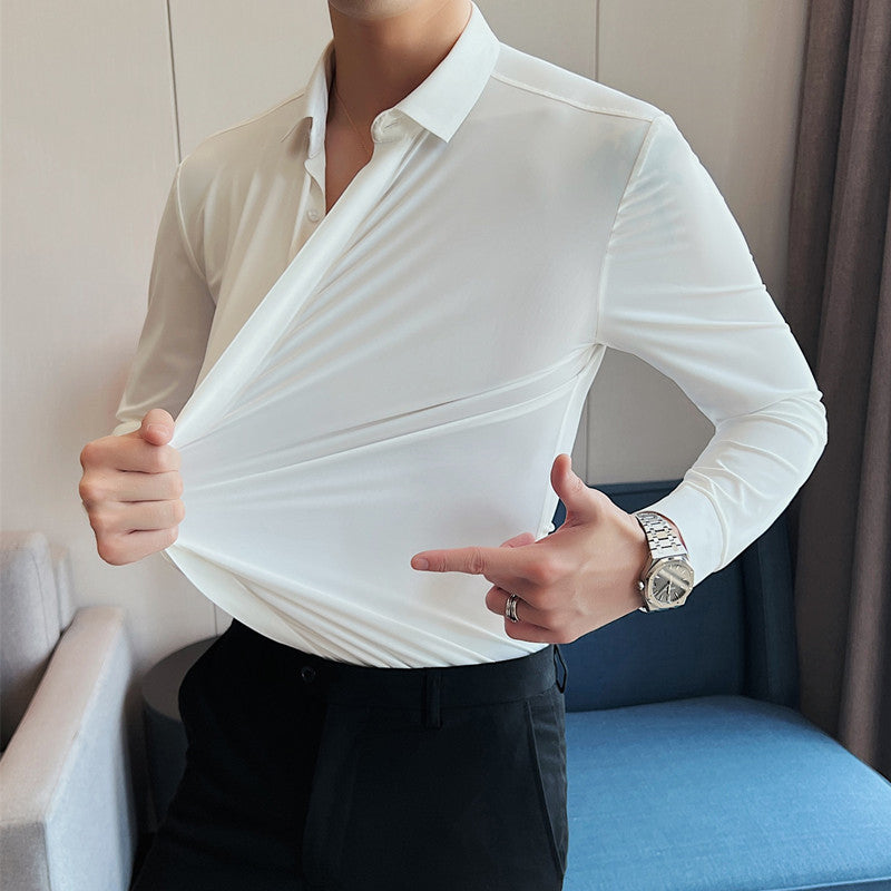 🔥2025 HOT SALE🔥Men's Wrinkle-Free Button-Down Shirt-3