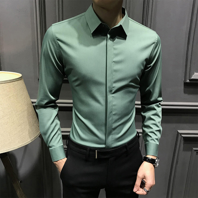 🔥2025 HOT SALE🔥Men's Wrinkle-Free Button-Down Shirt-2