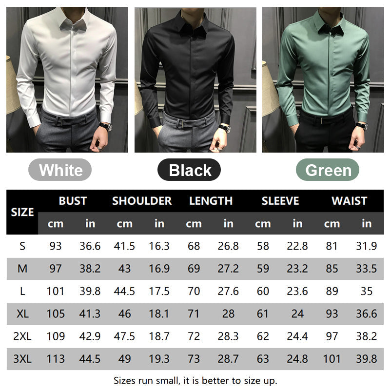 🔥2025 HOT SALE🔥Men's Wrinkle-Free Button-Down Shirt-1