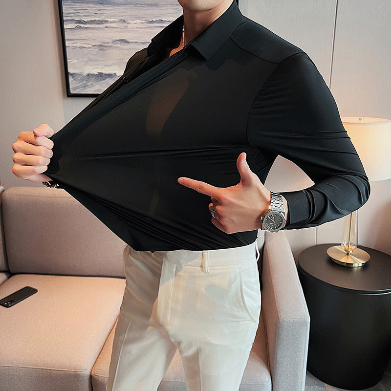 🔥2025 HOT SALE🔥Men's Wrinkle-Free Button-Down Shirt-5