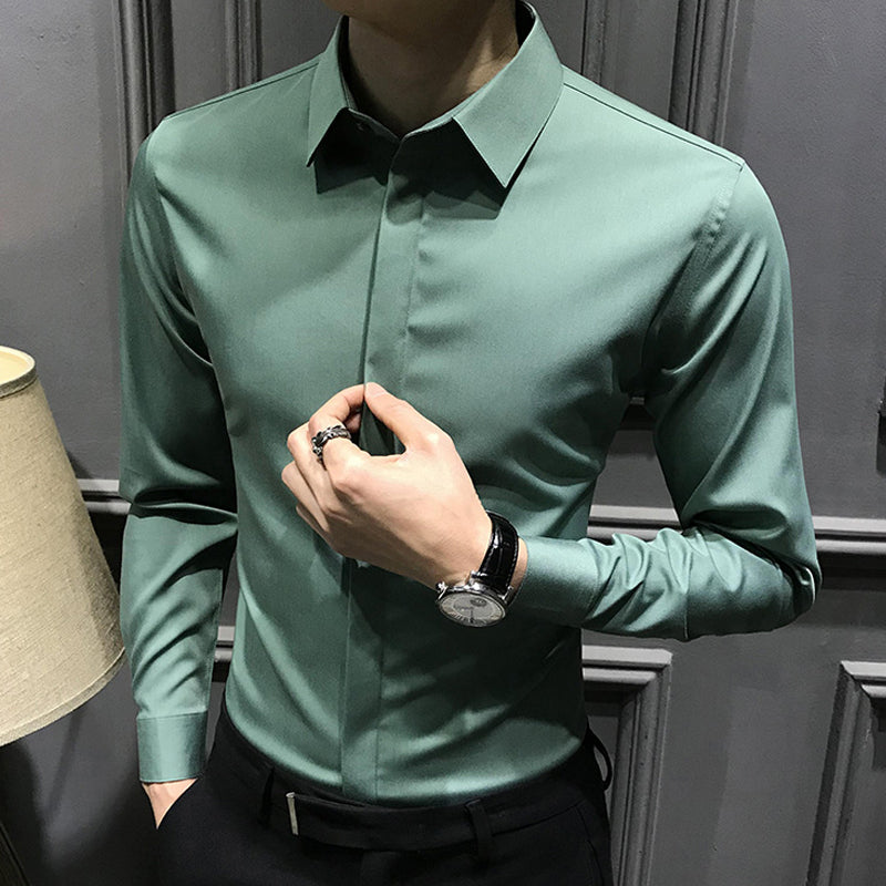 🔥2025 HOT SALE🔥Men's Wrinkle-Free Button-Down Shirt-8
