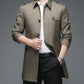 ✨New Arrival✨-Medium-length business style trench coat for men-1