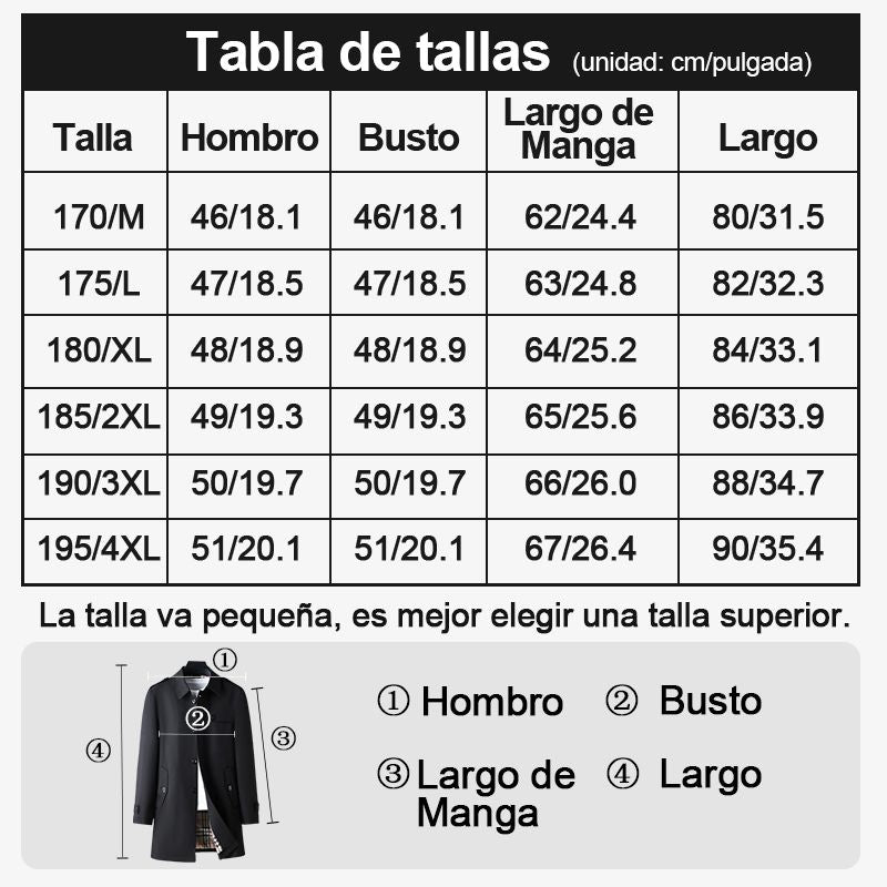 ✨New Arrival✨-Medium-length business style trench coat for men-7