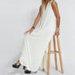 🌷Limited Time 58% OFF💞Sleeveless Deep V-Neck Loose Maxi Dress-5