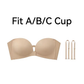 💖LUCKMEEY Womens Strapless Front Closure Bra Push Up Lift Bra Padded Add Cup✨