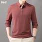 ✨New Arrival✨Men's Business Casual Lapel Long Sleeve T-Shirt-15