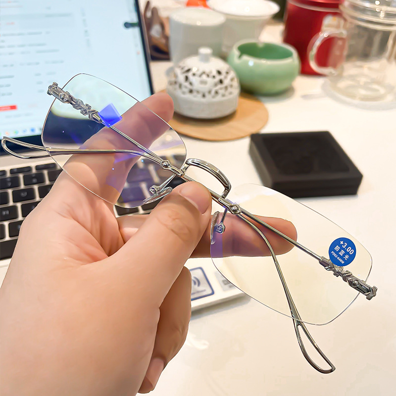 Hot Sale🔥Anti Blue Light Rimless Glasses-9