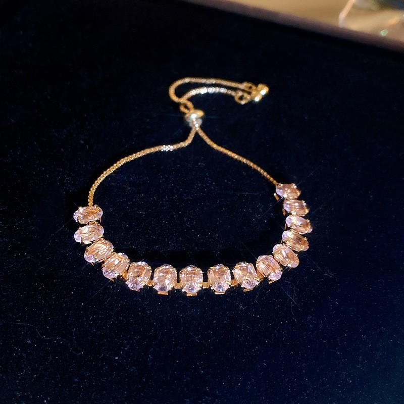 💖HOT SALE 50% OFF💖✨Copper Inlaid Cubic Zirconia Stone Bracelet, Exquisite Luxury Women Sparkly Accessory-18