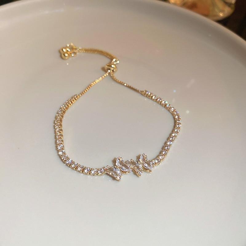 💖HOT SALE 50% OFF💖✨Copper Inlaid Cubic Zirconia Stone Bracelet, Exquisite Luxury Women Sparkly Accessory-20