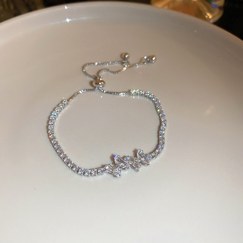 💖HOT SALE 50% OFF💖✨Copper Inlaid Cubic Zirconia Stone Bracelet, Exquisite Luxury Women Sparkly Accessory-21