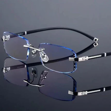 Sapphire high hardness✨Anti blue progressive Far And Near Dual-Use Reading Glasses-40