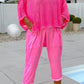 🌸Women's letter print jumpsuit + hollow smock leisure suit-3