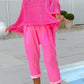 🌸Women's letter print jumpsuit + hollow smock leisure suit-4