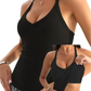 ☀️Built-in Bra Ribbed Solid Tank Top