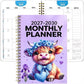 📅 🐮 2026–2030 Monthly Planner ✨ Cute Highland Cow 5-Year Calendar | Large Monthly Blocks for Long-Term Planning