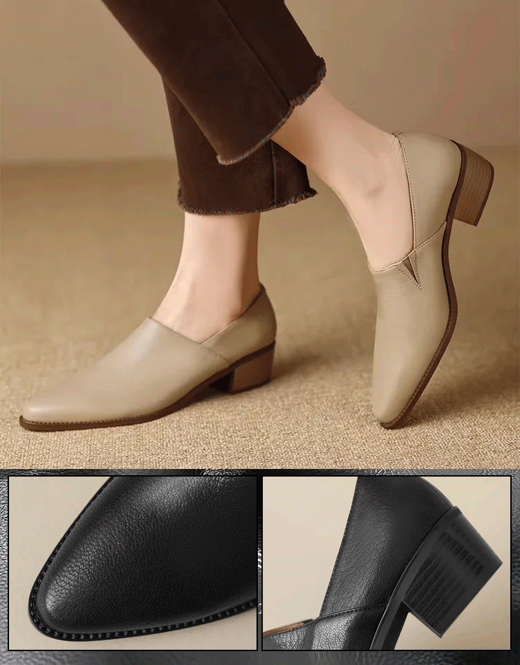 ✨Autumn Hot Sale 55% OFF💕Women's Vintage Pointed Toe Slip-On Soft Shoes-3