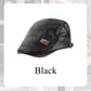 🔥Give the elders a warm winter🍃Plush leather beret-8