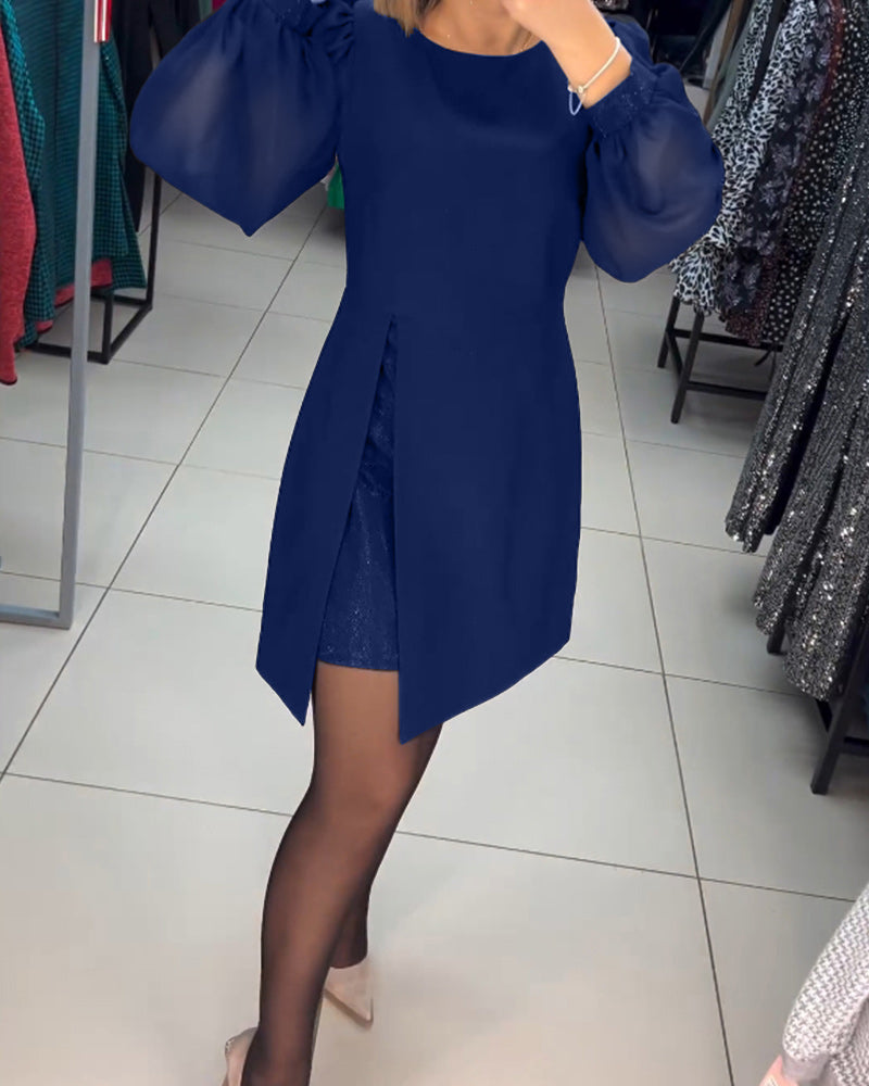 🌷Limited Time 73% OFF💞Elegant Puff Sleeve Dress-8