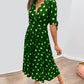 🌷Limited Time 53% OFF💞💃Deep V-neck polka-dot dress-5