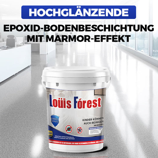 🏆Hochglänzende Epoxid-Bodenbeschichtung mit Marmor-Effekt