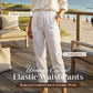 🌸Women's Elastic Waist Cotton Linen Casual Pants