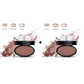 🖌️50K+ Sold!!!🖤Eyebrow Stamp Powder Kit with Applicator Brush, One Press Perfect Brow Stamp, Waterproof Long Lasting 24H Wear Eyebrow Makeup for Lazy Daily Salon-Like Brows