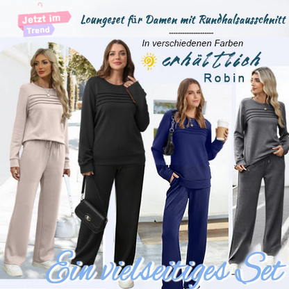 Loungeset für Damen (Top & Hose) – Superweicher Stoff, Bequemer Relax-Fit & Perfekt für Zuhause ✨
