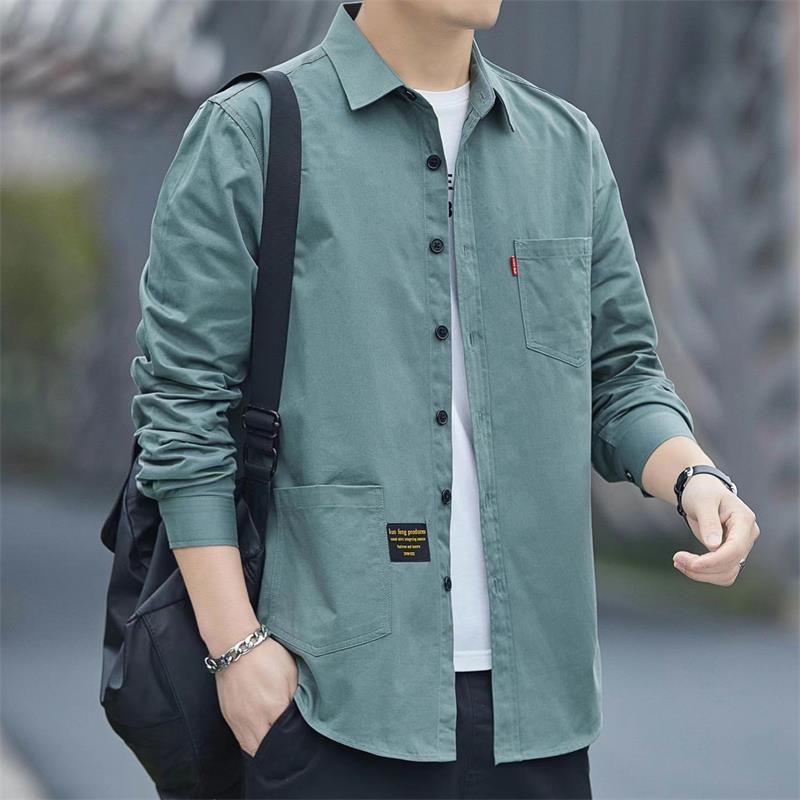 Men's Casual Pure Cotton Long Sleeve Shirt（50% OFF）-1
