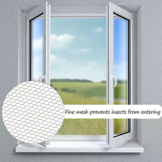 💥Last Day Special Sale ✨3-Second Fit Window Mesh 🌬️ Ultra-fine 1.0mm mesh 🦟 Blocks virtually all bugs ✅ Breathable & invisible 🏡 Trusted by thousands of UK homes for a bug-free summer!
