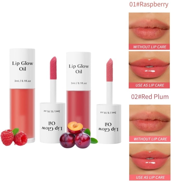 ⏳2026 NEW YEAR BUY MORE SAVE MORE✨ONLY ￡9.99!!!💋Tinted Lip Glow Oil - For Lush, Hydrated Lips with a Natural Glow! 💖-17