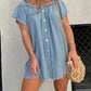 🔥HOT SALE💝Short Sleeve Casual Denim Dress（57% OFF）-5