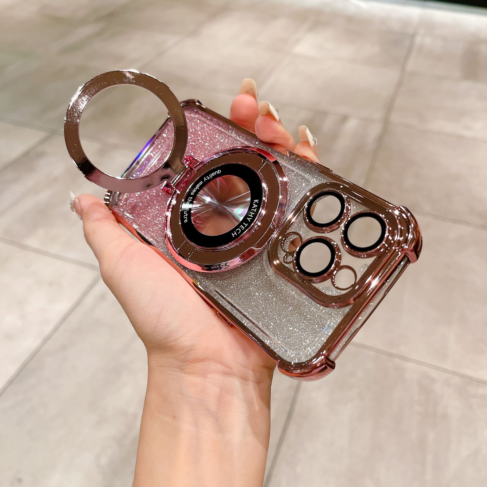 💥Limited time 50% off🔥Suitable for iPhone  Galvanic Glitter four corners with protection against dropping the mobile phone-9