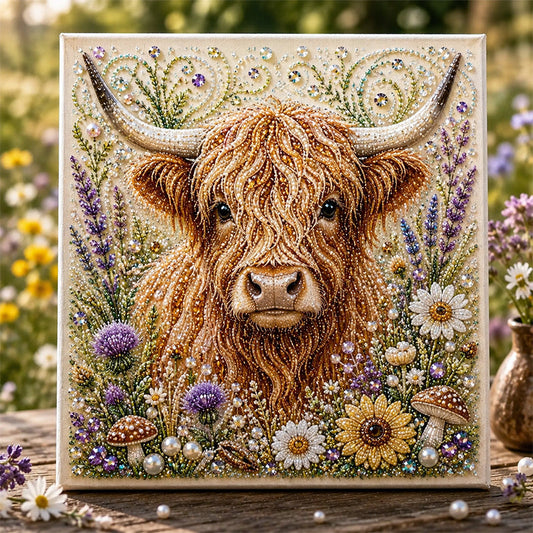 🥳2026 HOT SALE🥳💞50K+ SOLD!  Highland Cow Pearl Art DIY Kit – Relaxing craft, thousands of sparkling beads. Create stunning farmhouse artwork – a peaceful creative escape! 🏡✨
