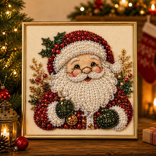 🥳2026 HOT SALE🥳💞50K+ SOLD!🎄✨  DIY Christmas Pearl Diamond Painting Kit – 5 festive designs, 3D raised beads & display frame included. A sparkling holiday masterpiece for your wall! 🖼️🎨