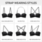 💖LUCKMEEY Womens Strapless Front Closure Bra Push Up Lift Bra Padded Add Cup✨