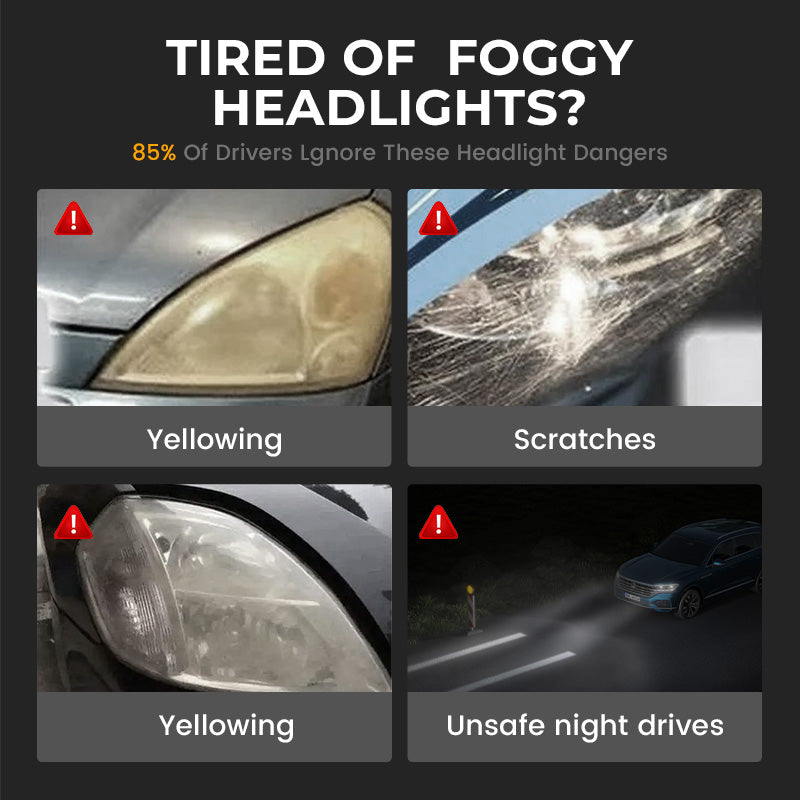 180ml Professional Car Headlight Restorer with Sponge🧽🚗-4