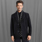 🎅Christmas Pre-sale🎁Men’s Stylish Notched Lapel Winter Tweed Jacket with White Duck Down Lining-1